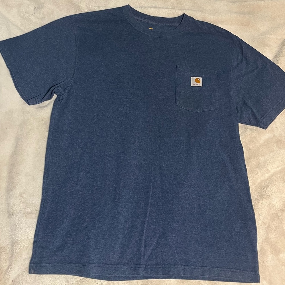 Carhartt Men's Heather Blue Short Sleeve Tee